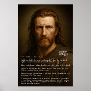 Póster William Wallace - Un verdadero hijo de Escocia