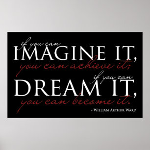 Póster William Ward Imagine Quote