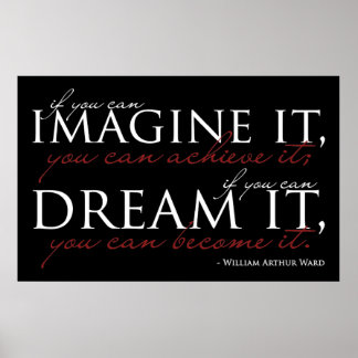 Póster William Ward Imagine Quote