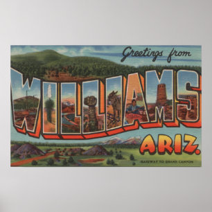 Póster Williams, Arizona - escenas grandes de la letra