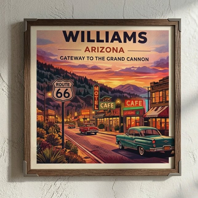 Póster Williams Ruta 66 Vintage Arizona (Subido por el creador)