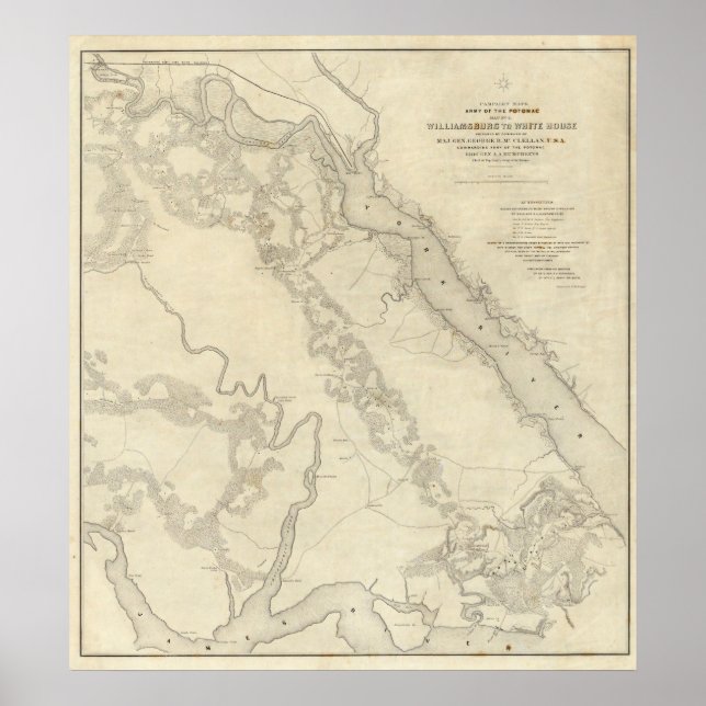 Póster Williamsburg a la Casa Blanca (Frente)
