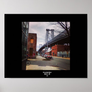 Póster Williamsburg Bridge Brooklyn, NY