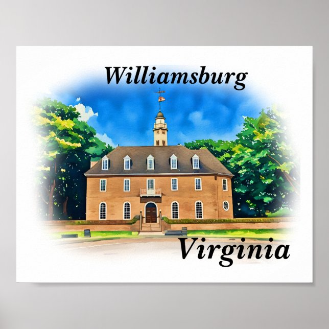 Póster Williamsburg, Virginia (Frente)