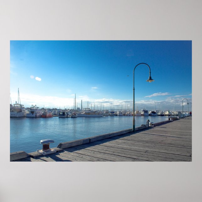 Póster Williamstown wharf (Frente)
