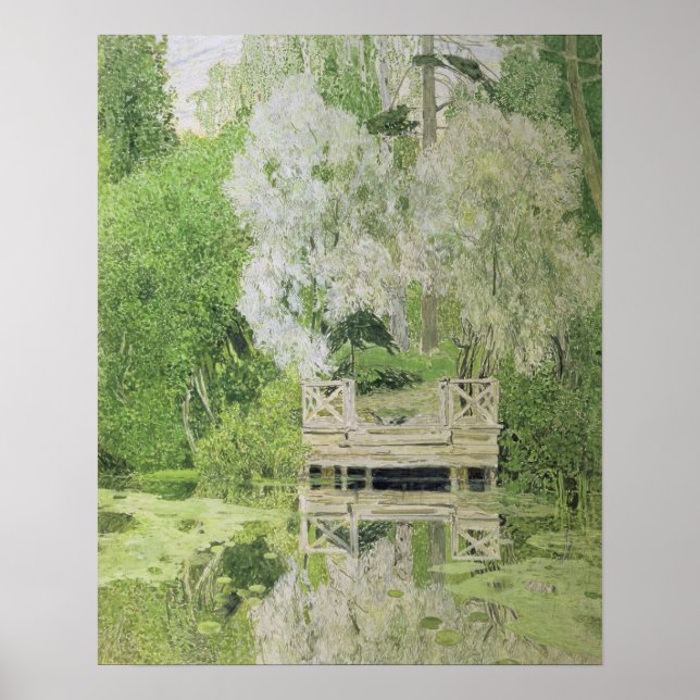 Póster Willow blanco plateado, 1904 (Frente)