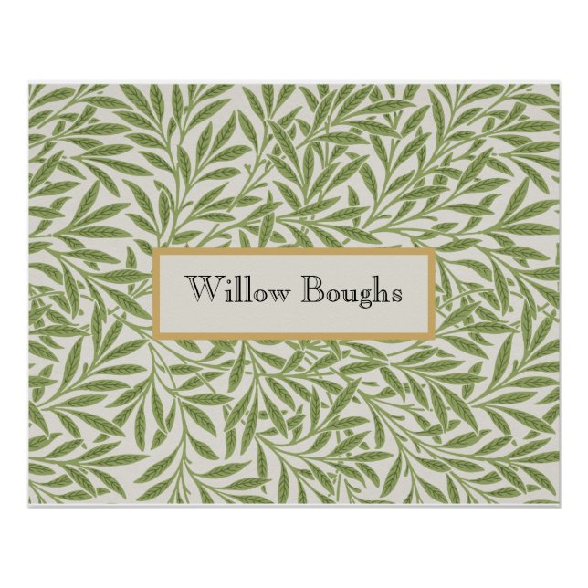 Póster Willow Boughs by William Morris (Anverso)