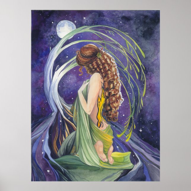 Póster Willow, el Poster de la luna y la noche (Frente)