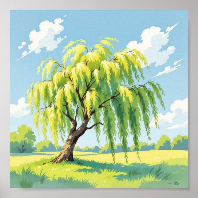 Póster Willow lloroso (Frente)