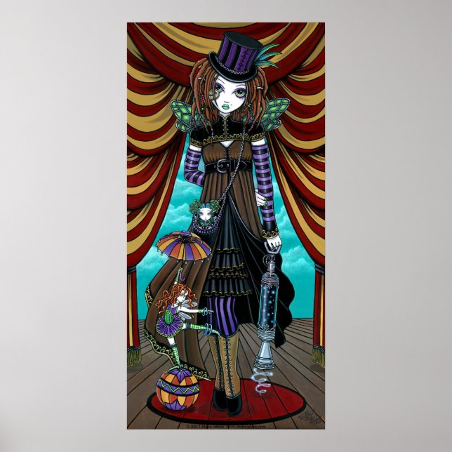 Póster "Willow" Victorian Steampunk Circus Fery poster (Frente)