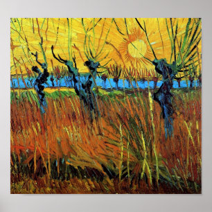 Póster Willows at Sunset (F572) Van Gogh Bella Artes