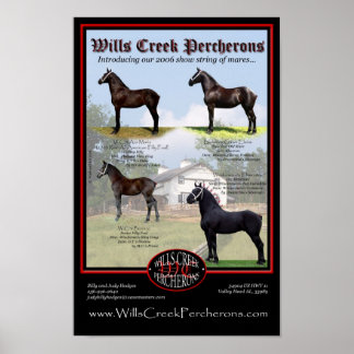 PÓSTER WILLS CREEK PERCHERONS 2006 SHOW STRING