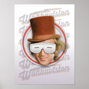 Póster Willy Wonka en Goggles de Wonkavision