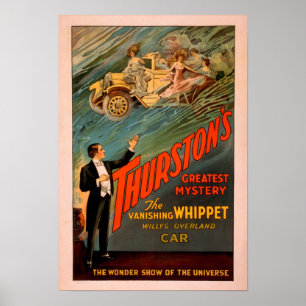 Póster Willys-Overland, la marioneta de Thurston que se d