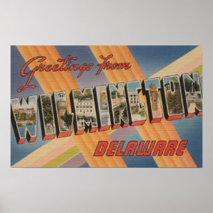 Póster Wilmington, Delaware - escenas grandes 2 de la