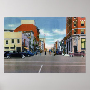 Póster Wilmington North Carolina Front Street