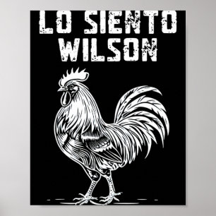Póster Wilson lo siento 