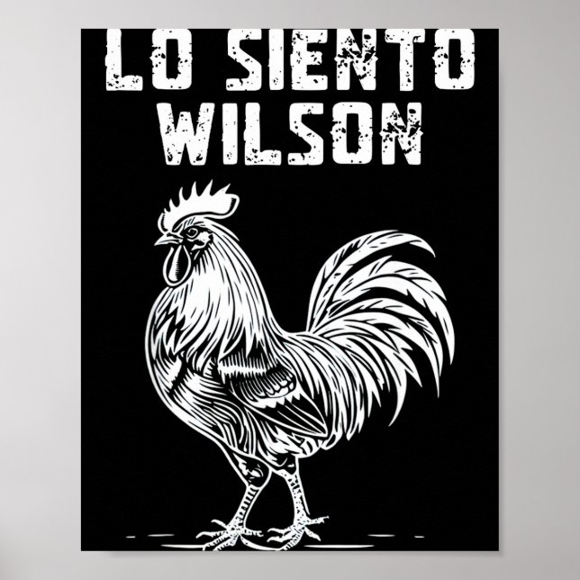 Póster Wilson lo siento  (Frente)