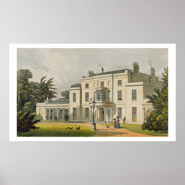 Póster Wimbledon House, del repositorio de A de Ackermann (Frente)