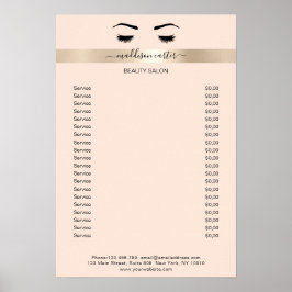 Póster Wimpern Augenbrauen