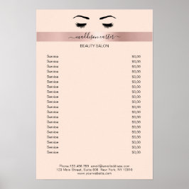 Póster Wimpern Augenbrauen Poster