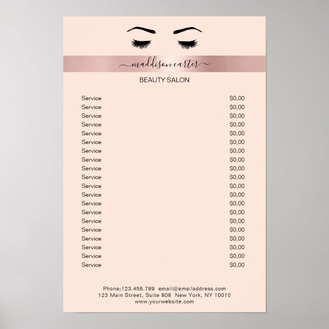 Póster Wimpern Augenbrauen Poster (Frente)