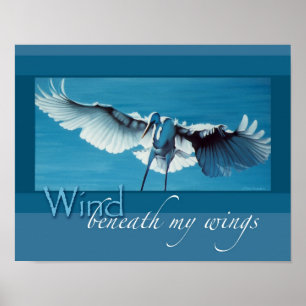 Póster Wind beneath my wings 11 x 14