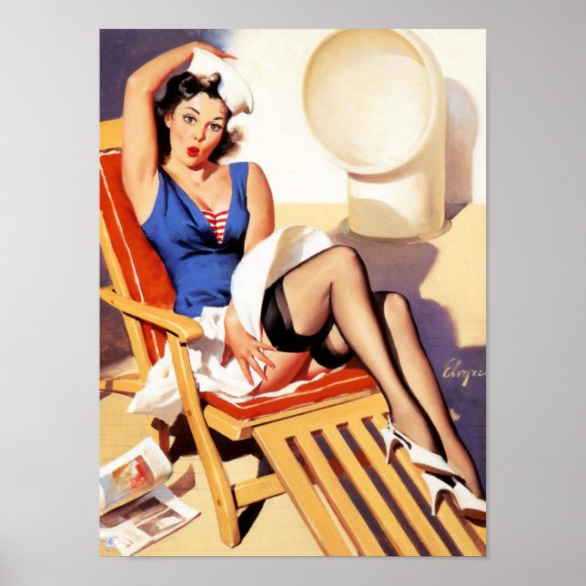 Póster Wind on Deck Pin Up (Frente)