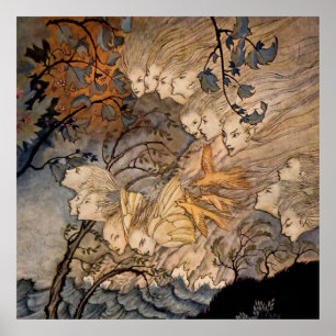 Póster "Wind Sprites" por Arthur Rackham