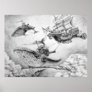 Póster "Wind Whales" Poster