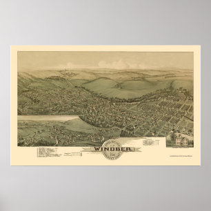 Póster Windber, PA Panoramic Map - 1900