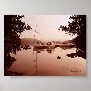 Póster Windermere en el amanecer