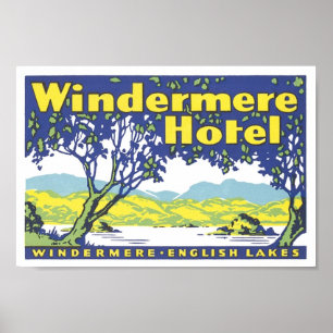 Póster Windermere Hotel English Lakes