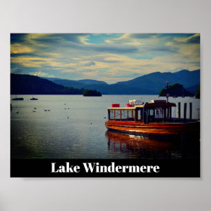 Póster Windermere, la postal del distrito del lago