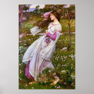 Póster Windflowers de John William Waterhouse