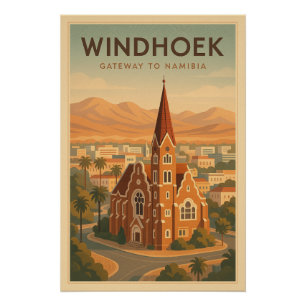 Póster WINDHOEK – Puerta de entrada a Namibia