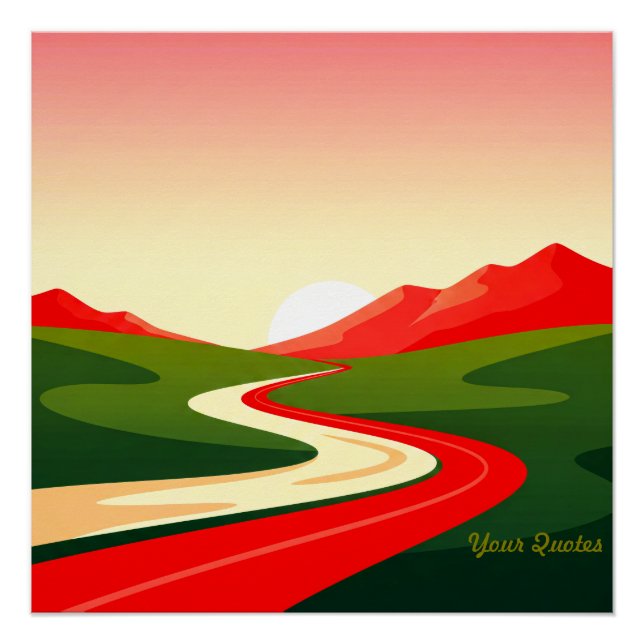 Póster Winding Road Toward the Sun (Anverso)