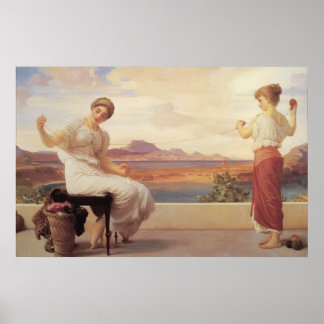 Póster Winding the Skein - Lord Frederic Leighton