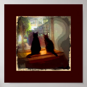 Póster Window Kitties CB