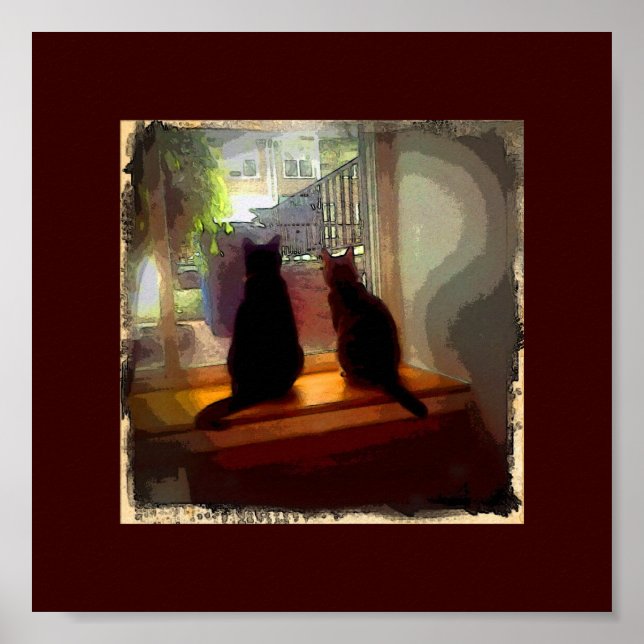 Póster Window Kitties CB (Frente)