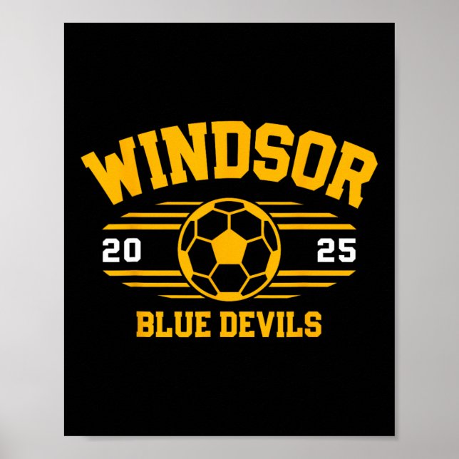 Póster Windsor Blue Devils Fútbol Ll 2025  (Frente)