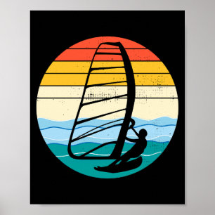 Póster Windsurf Windsurf Windsurf Surfista Deportes Acuát