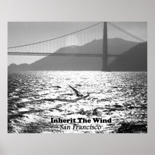 Póster Windsurfer en San Francisco Bay