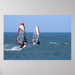 Póster Windsurfistas