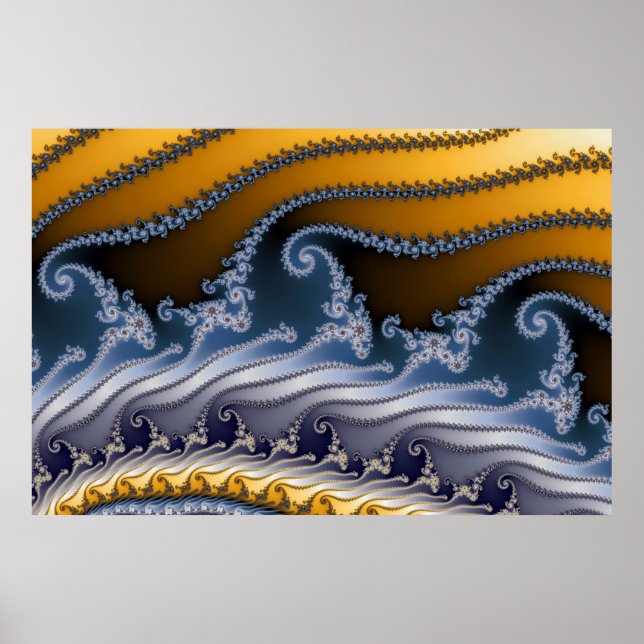 Póster Windswept Fractal Art (Frente)