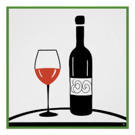 Poster Wine Glossy