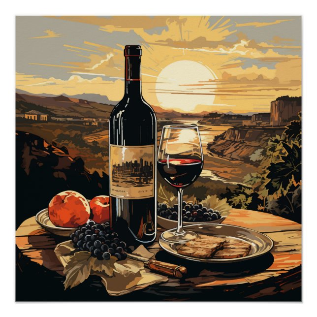 Póster Wine Lover's (Anverso)