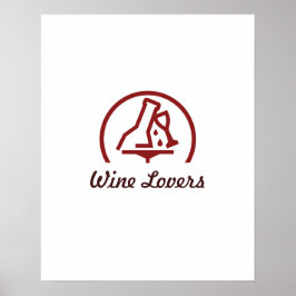 Póster Wine Lovers
