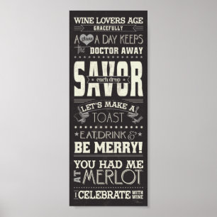 Póster Wine Lovers