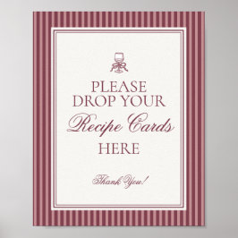 Póster Wine Vineyard Club Old Money Share Recipe Bridal